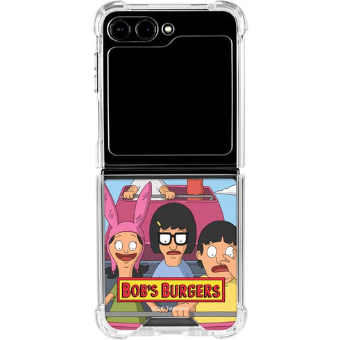 Bobs Burgers Roller Coaster Galaxy Z Flip5 5G Clear Case