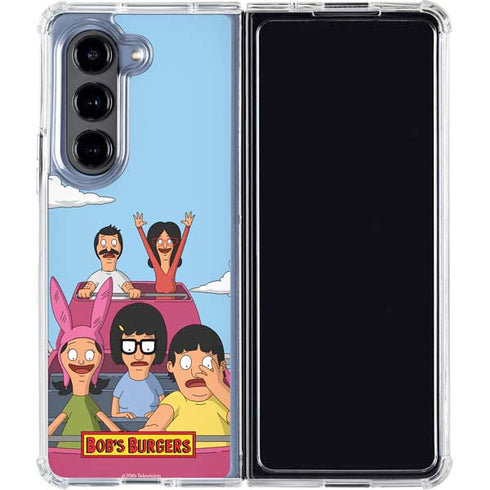Bobs Burgers Roller Coaster Galaxy Z Fold5 5G Clear Case