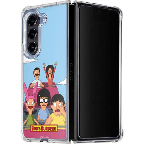 Bobs Burgers Roller Coaster Galaxy Z Fold5 5G Clear Case