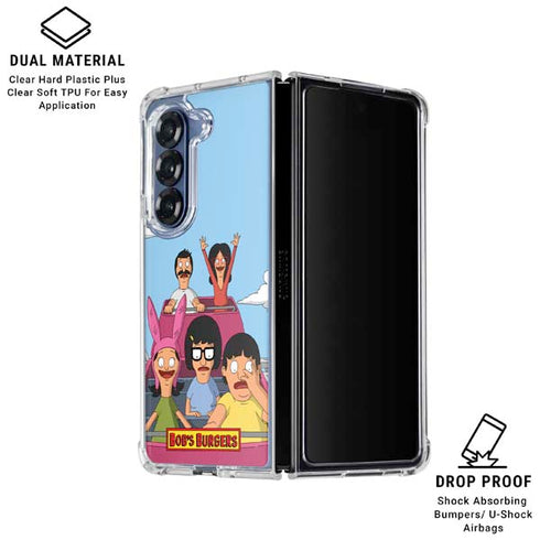 Bobs Burgers Roller Coaster Galaxy Z Fold6 Clear Case