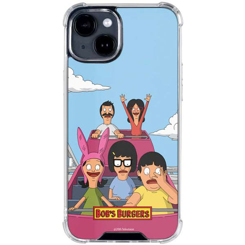 Bobs Burgers Roller Coaster iPhone 15 Clear Case