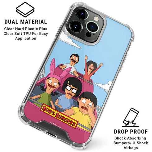 Bobs Burgers Roller Coaster iPhone 15 Pro Max Clear Case