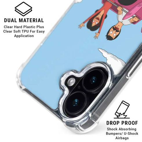 Bobs Burgers Roller Coaster iPhone 16 Plus Clear Case