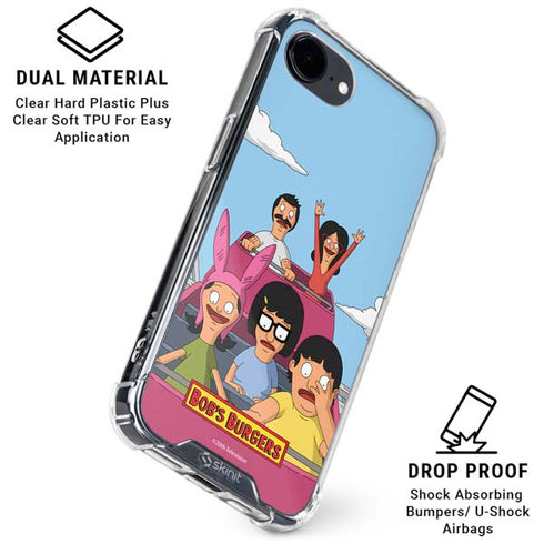 Bobs Burgers Roller Coaster iPhone 16e Clear Case