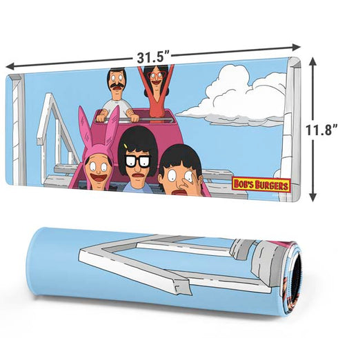 Bobs Burgers Roller Coaster Gaming Mouse Pad