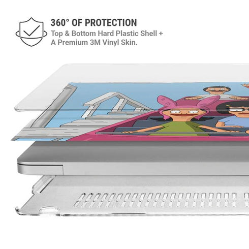 Bobs Burgers Roller Coaster MacBook Pro 15in (2016-19) Case plus Skin