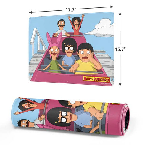Bobs Burgers Roller Coaster Gaming Mouse Pad