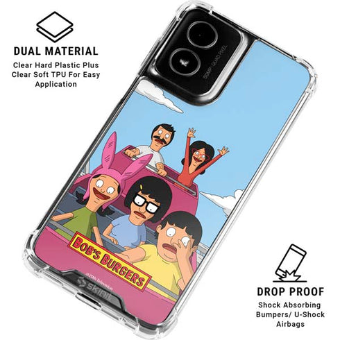 Bobs Burgers Roller Coaster Moto G Power 5G (2024) Clear Case
