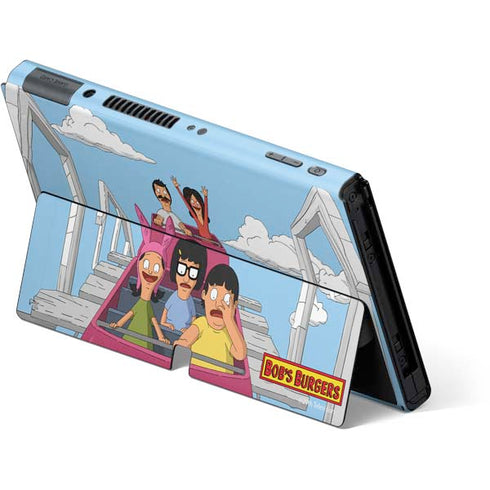 Bobs Burgers Roller Coaster Nintendo Switch OLED (2021) Skin