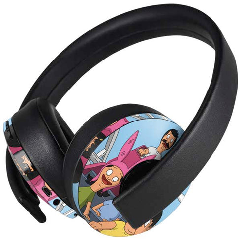 Bobs Burgers Roller Coaster PlayStation 4 Gold Wireless Headset Skin