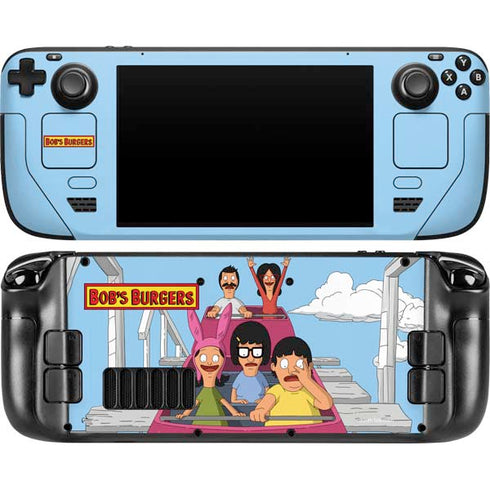 Bobs Burgers Roller Coaster Steam Deck Handheld Gaming Computer OLED Skin
