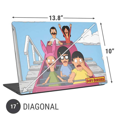Bobs Burgers Roller Coaster Universal Laptop 17in (13.8 x 10in) Skin