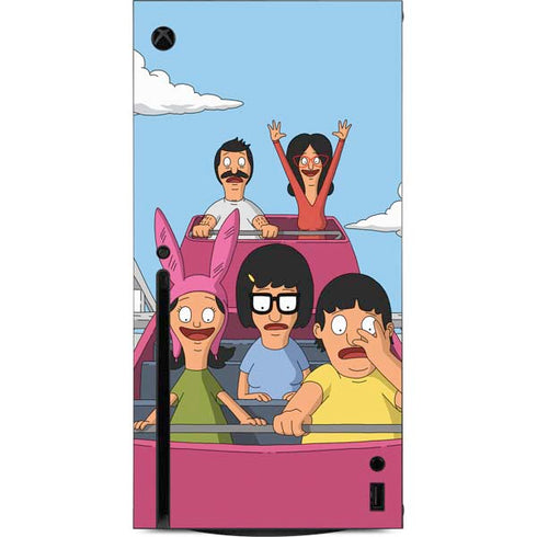 Bobs Burgers Roller Coaster Xbox Series X Console Skin