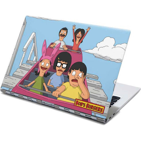 Bobs Burgers Roller Coaster Yoga 910 2-in-1 14in Touch-Screen Skin