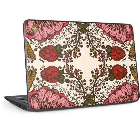 Rose Bud Floral HP Chromebook Skin