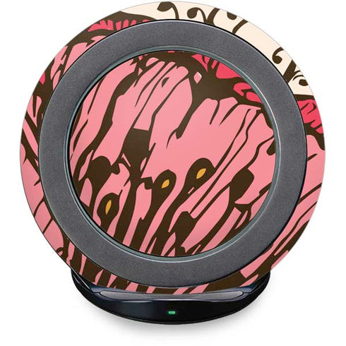 Rose Bud Floral Fast Charge Wireless Charging Stand Skin