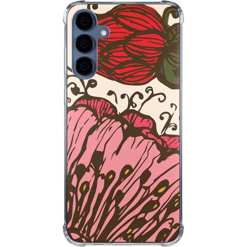 Rose Bud Floral Galaxy A55 5G Clear Case
