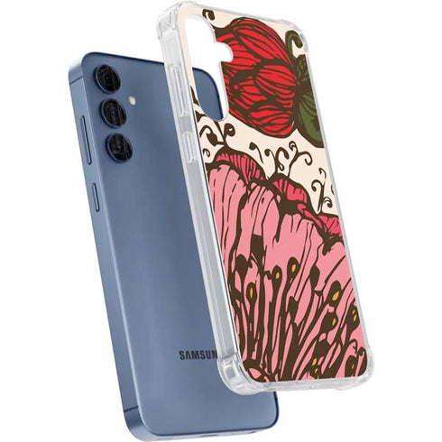 Rose Bud Floral Galaxy A55 5G Clear Case