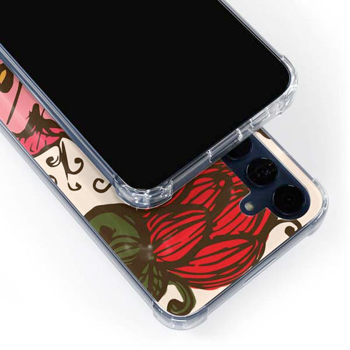 Rose Bud Floral Galaxy A55 5G Clear Case