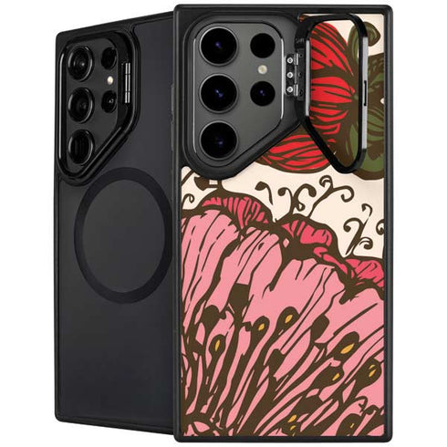 Rose Bud Floral Galaxy Cases