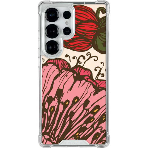 Rose Bud Floral Galaxy S25 Ultra Clear Case