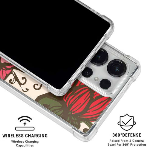 Rose Bud Floral Galaxy S25 Ultra Clear Case