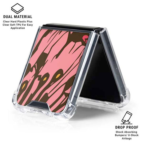 Rose Bud Floral Galaxy Z Flip6 Clear Case