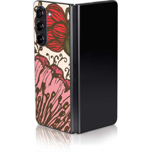 Rose Bud Floral Galaxy Z Fold5 5G Skin