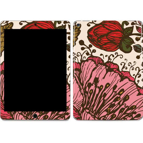 Rose Bud Floral iPad Skins