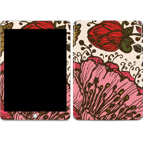 Rose Bud Floral Apple iPad Skin