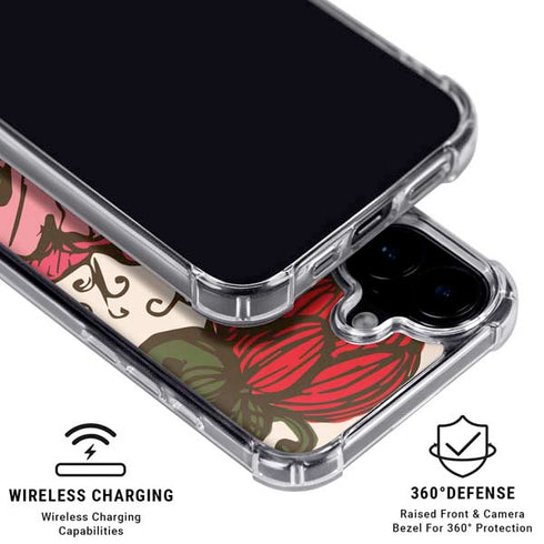 Rose Bud Floral iPhone 16 MagSafe Case