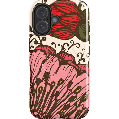 Rose Bud Floral iPhone 16 Magsafe Impact Case