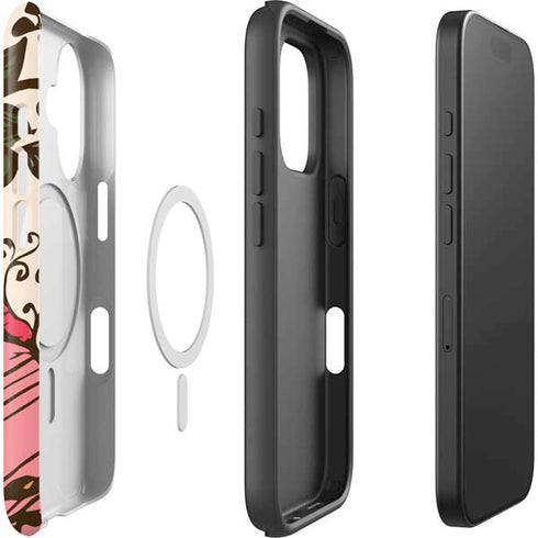 Rose Bud Floral iPhone 16 Magsafe Impact Case