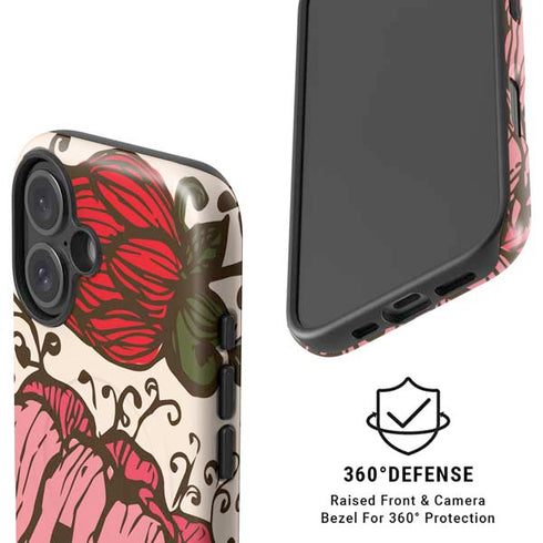 Rose Bud Floral iPhone 16 Magsafe Impact Case