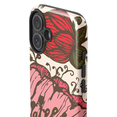 Rose Bud Floral iPhone 16 Plus Impact Case
