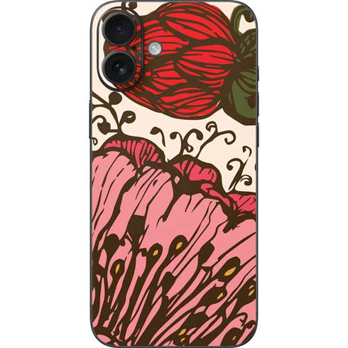 Rose Bud Floral iPhone 16 Plus Skin