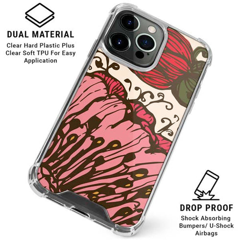 Rose Bud Floral iPhone 16 Pro Max Clear Case