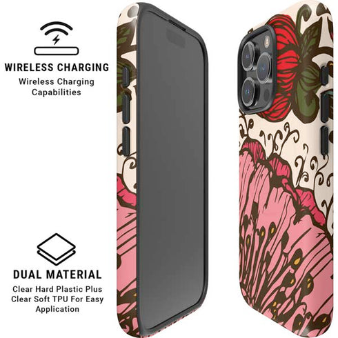 Rose Bud Floral iPhone 16 Pro Max Magsafe Impact Case
