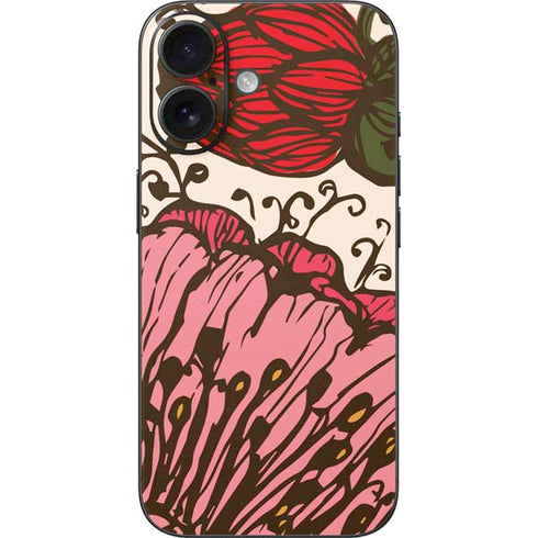 Rose Bud Floral iPhone 16 Skin