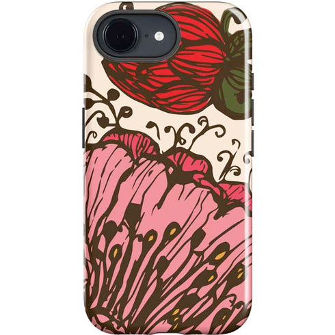 Rose Bud Floral iPhone 16e Impact Case