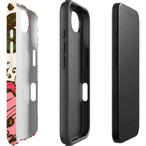 Rose Bud Floral iPhone 16e Impact Case
