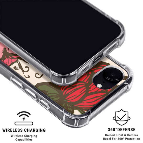 Rose Bud Floral iPhone 16e MagSafe Case