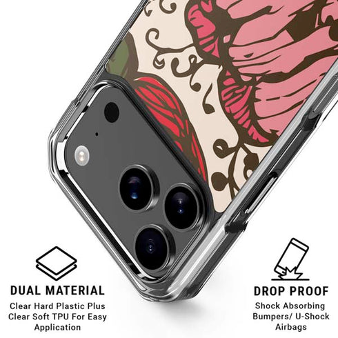 Rose Bud Floral iPhone 18 Pro Clear Case
