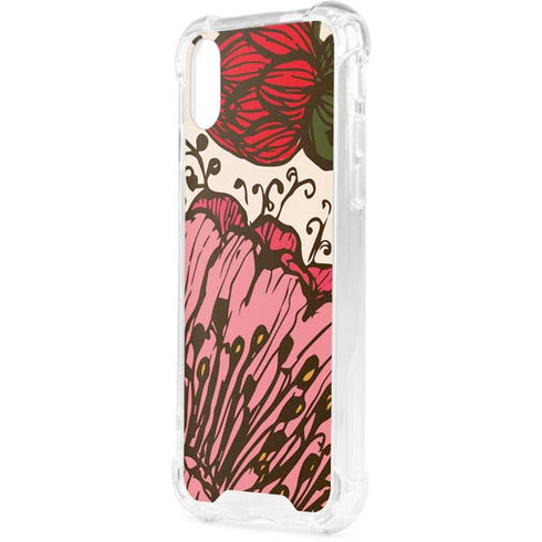 Rose Bud Floral iPhone XS Clear Case