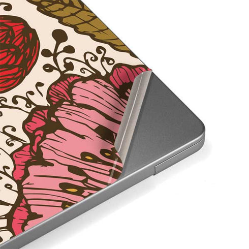 Rose Bud Floral Apple MacBook Pro 14-inch Skin