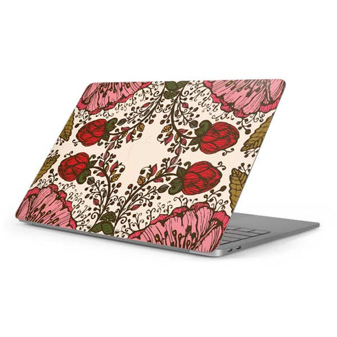 Rose Bud Floral Apple MacBook Pro 16-inch Skin