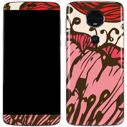 Rose Bud Floral Moto E5 Plus Skin