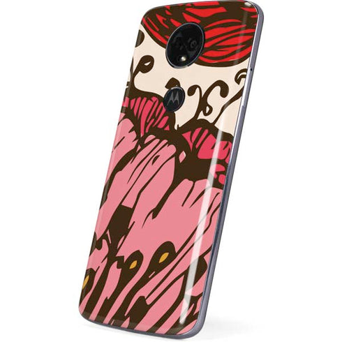 Rose Bud Floral Moto E5 Plus Skin