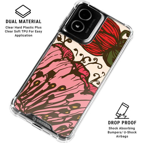 Rose Bud Floral Moto G Power 5G (2024) Clear Case