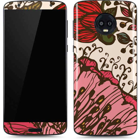 Rose Bud Floral Moto G6 Skin